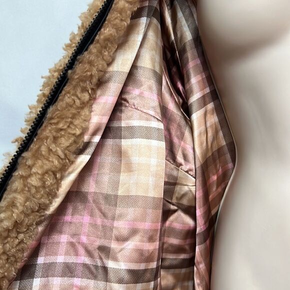 Isaac Mizrahi curly teddy coat with hood size 26 NWT - Picture 5 of 12